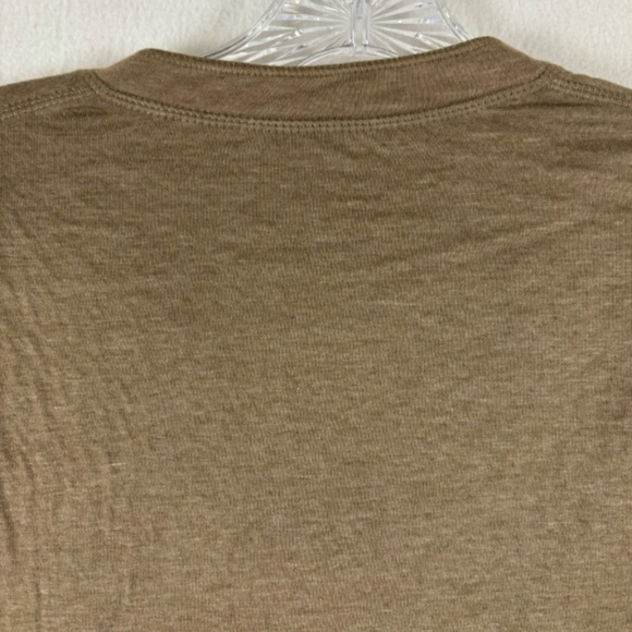 North Hudson Outfitters Men’s Brown Long Sleeve Shirt/Sweater Soft/Ruffled - Picture 6 of 10